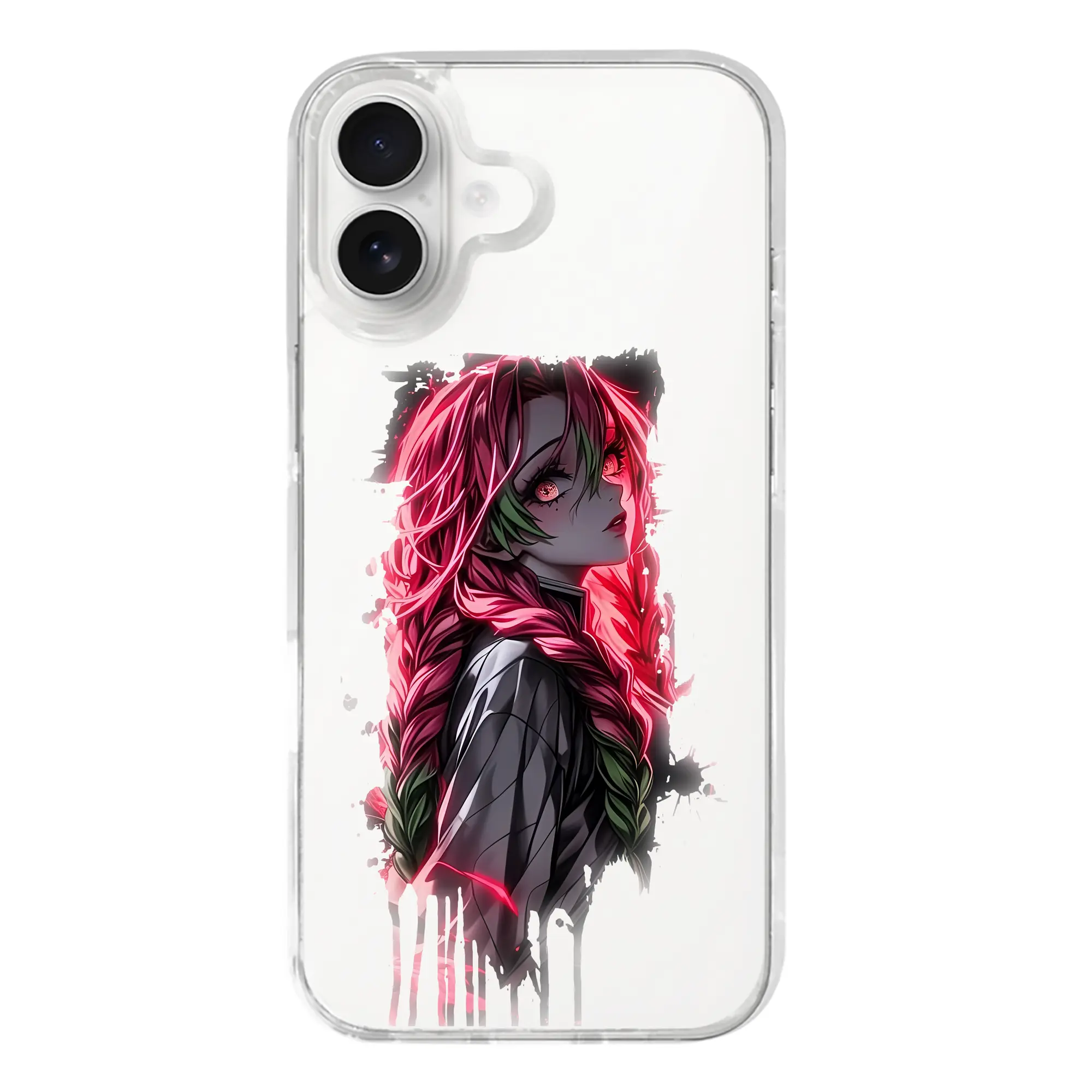 鬼滅の刃 グッズ,甘露寺 蜜璃 - iPhone 17シリーズ 透明スマホケース – 薄型・耐衝撃・精密フィット保護カバー